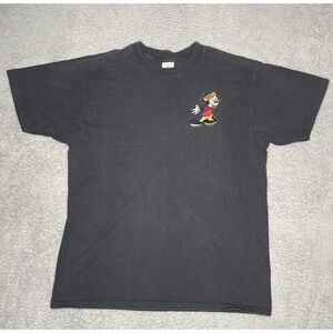 RARE Vintage 90s Mickey Mouse Disney Tshirt Mens XL Single Stitch Black USA Made